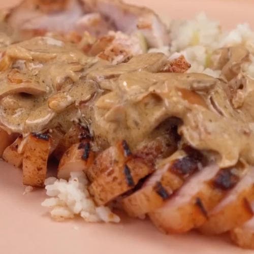 Pork Chop in Mushroom Cider Sauce