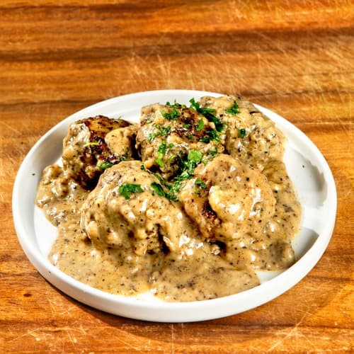 Meatballs in Black Truffle Sauce