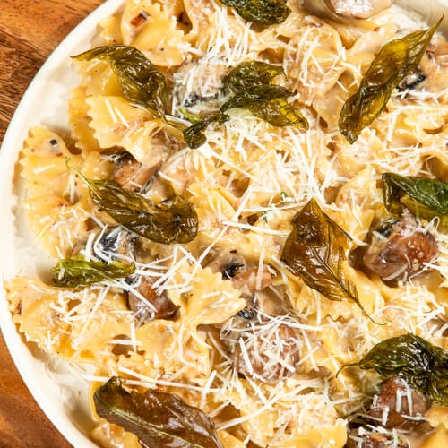 Wild Mushroom Cream Farfalle