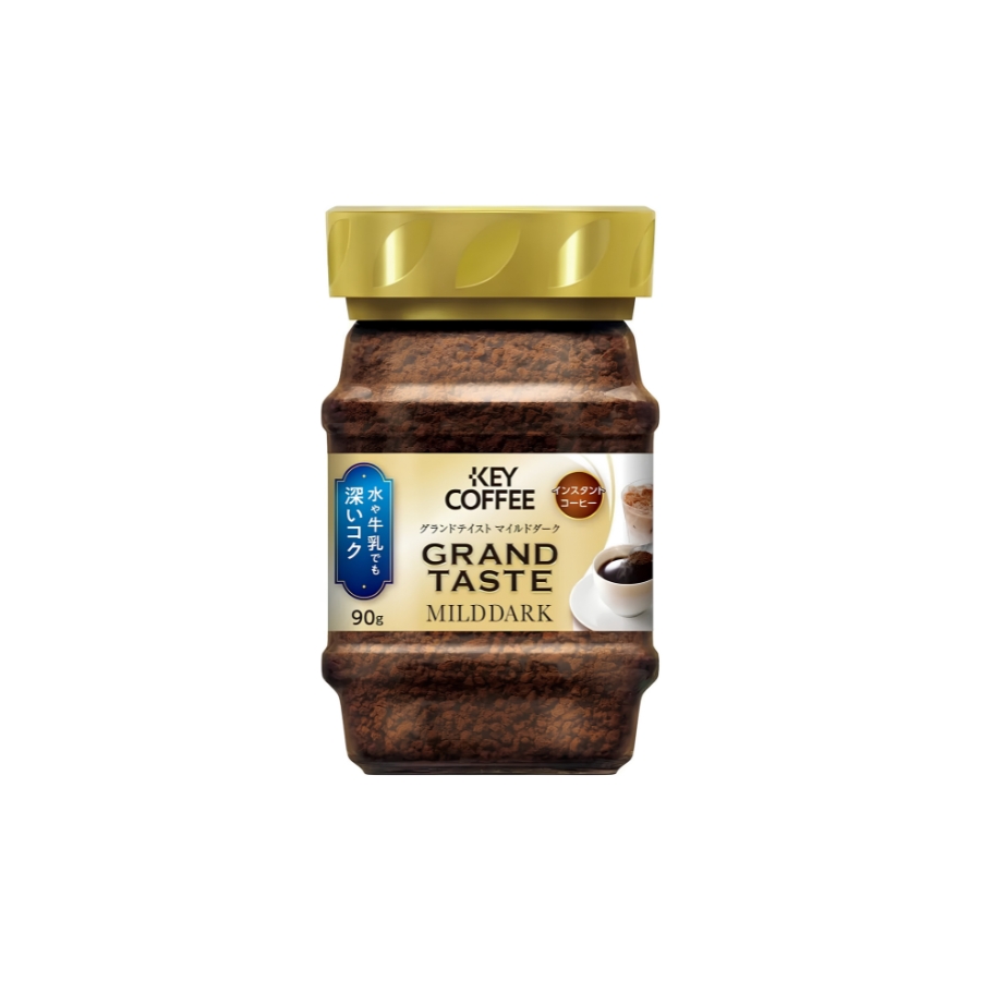 Key Coffee Grand Taste Mild Dark Instant Coffee (90g) - BuiltaMart