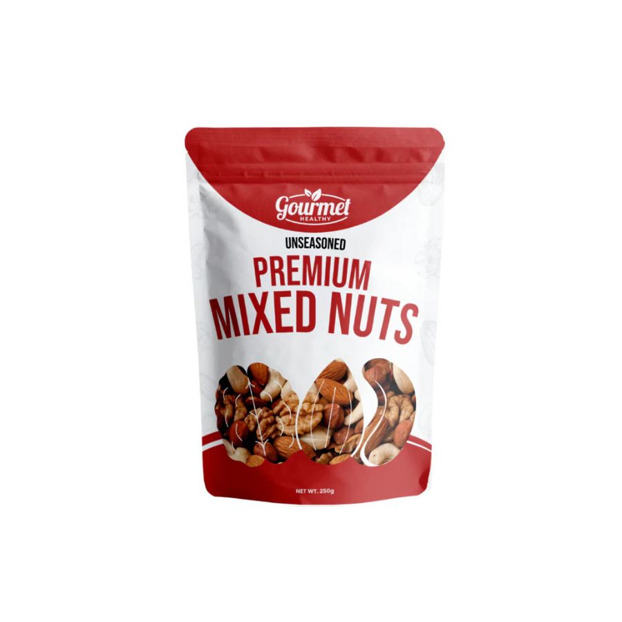Gourmet Healthy Unseasoned Premium Mixed Nuts (250g) - BuiltaMart